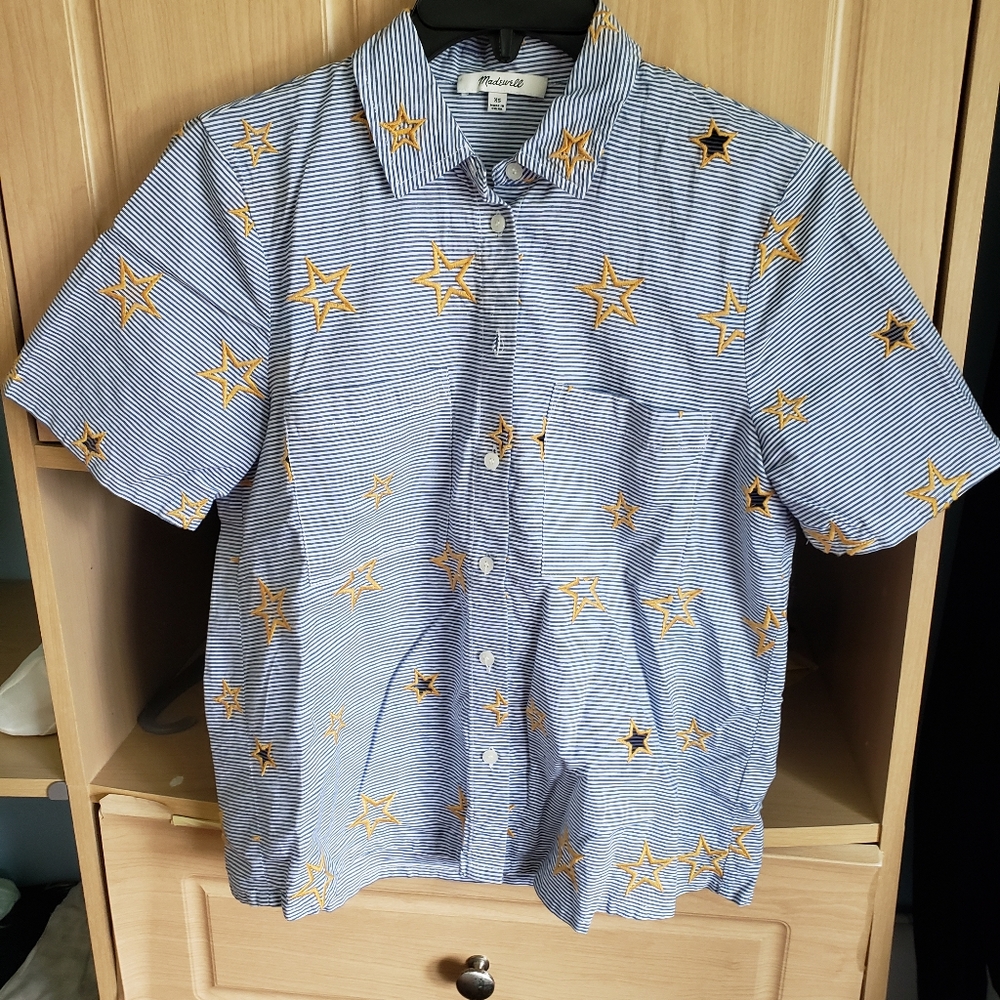 Madewell Stripped Button Down Shirt